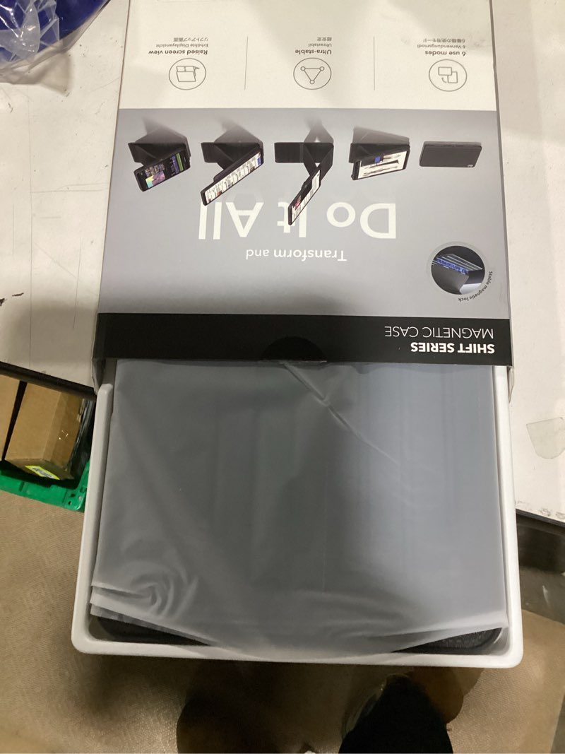 Condition photo showing New/Like New for esr for ipad pro 11 inch case (m5/m4) 2025/2024, rotating case with removable magnetic cover, adjustable portrait/landscape stand, 9 standing angles, shift series, black ipad pro 11" m5/m4 (2025/2024) black