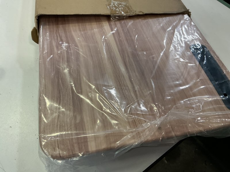 Condition photo showing Good Condition for portable laptop desk fits up to 16“ laptops, with tablet slot, built-in cushion, great for home & office,lap desk with cushion (warm brown, large) warm brown large