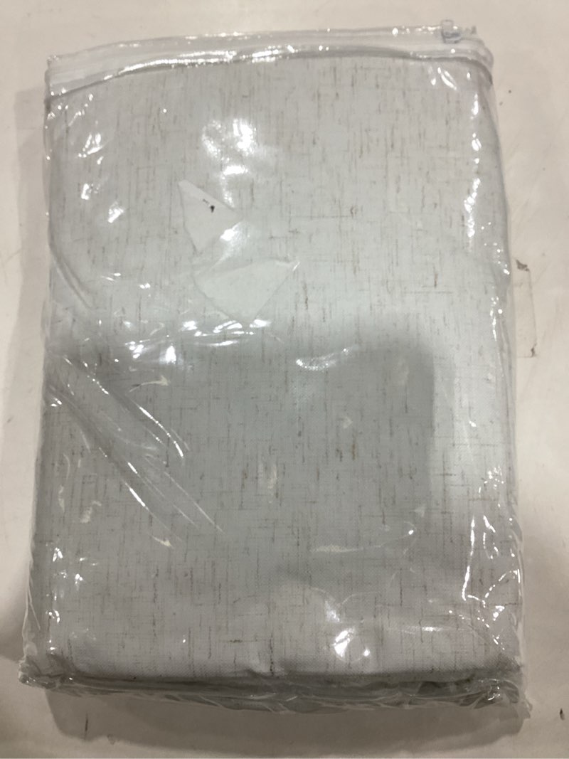 Natural Linen Blackout Curtains 108 inch Long 2 Panels Set for Bedroom Back Tab Thermal Insulated 10