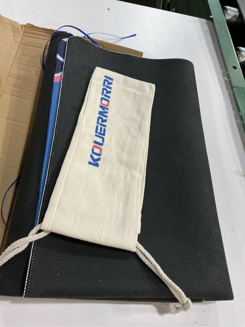 Condition photo showing As Is for Blue and Pink Mahjong Mat for Table,32.6 * 32.6 Inch American Mahjong Mat,0.11 Inch Thick Neoprene Material, Anti Slip and Silent?Waterproof for Mahjong/Poker/Board Games/Card Games/Dominoes,Pink Blue