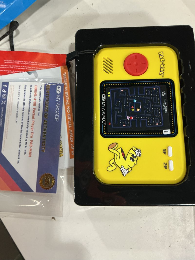 Condition photo showing New/Like New for my arcade pac-man pocket player pro: 2.75" color display, retro gaming consoles, arcade classics, family game night, retro mini pacman