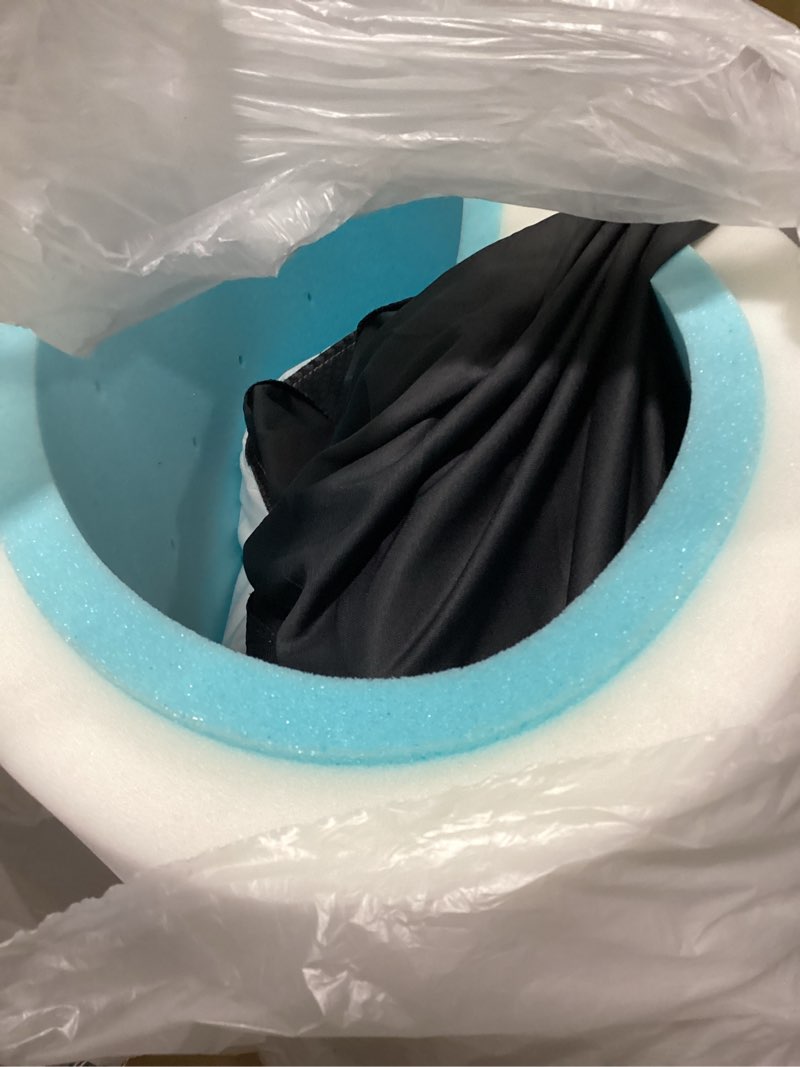 Condition photo showing Good Condition for Queen Size Dual Layer 4 Inch Memory Foam Mattress Topper for Pressure Relief, 2" Breathable Pillow Top Plus 2" Cooling Gel Memory Foam Mattress Pad, 21" Elastic Pocket, Medium Support, White