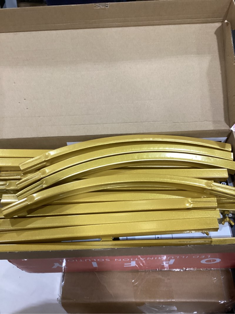 Condition photo showing New/Like New for Wokceer Wedding Arch Backdrop Stand 7.2FT, 6.6FT, 6FT Set of 3 Gold Metal Arch Backdrop Stand for Wedding Ceremony Baby Shower Birthday Party Decor 7.2FT, 6.6FT, 6FT Gold