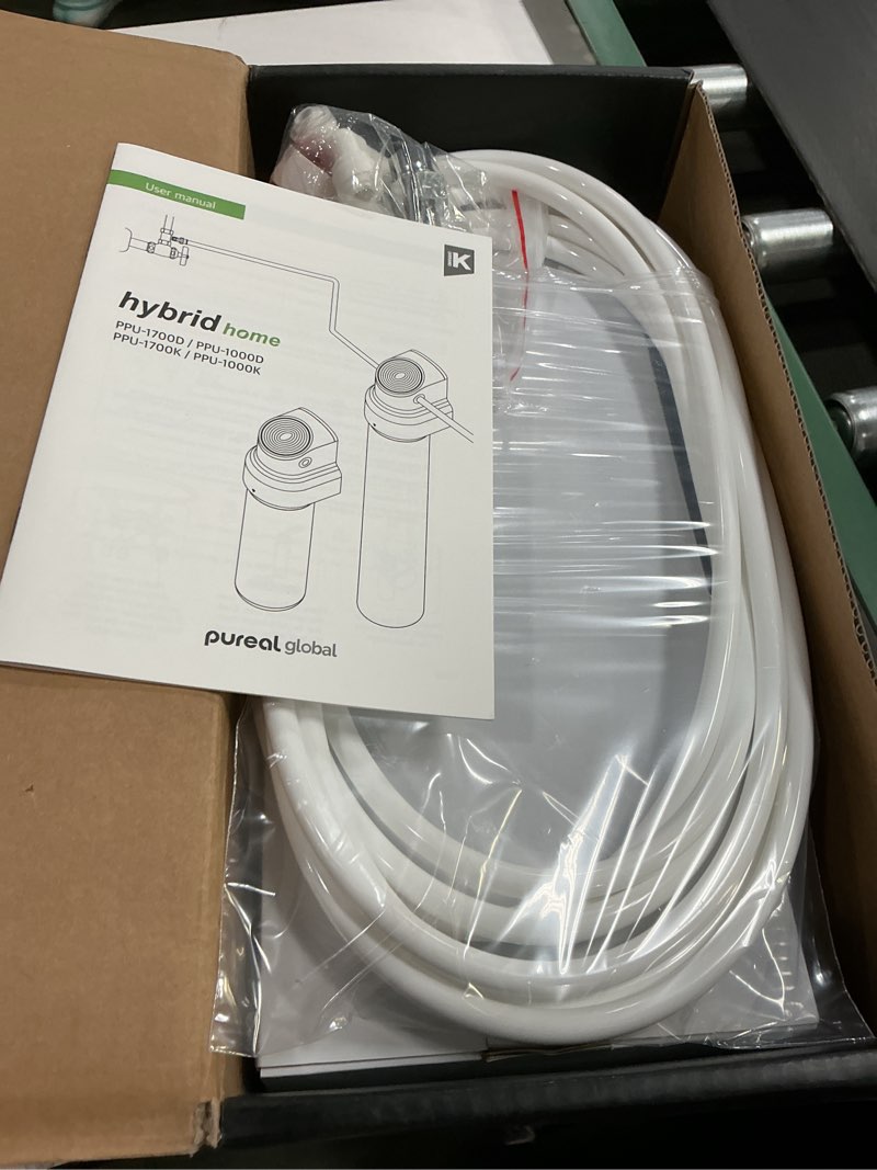 Condition photo showing As Is for pureal hybrid home ppu-1000d under sink water filter system with faucet, 10k gallons, nsf/ansi 42&372, mineral sediment carbon block kdf polyphosphate filter for scale & lead & chlorine 10inch