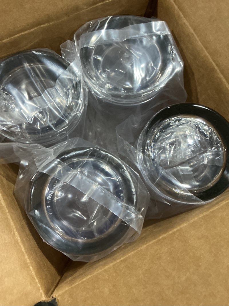 Condition photo showing Good Condition for us acrylic classic clear plastic reusable drinking glasses (set of 8) 12oz rocks & 16oz water cups | bpa-free tumblers, made in usa | top-rack dishwasher safe