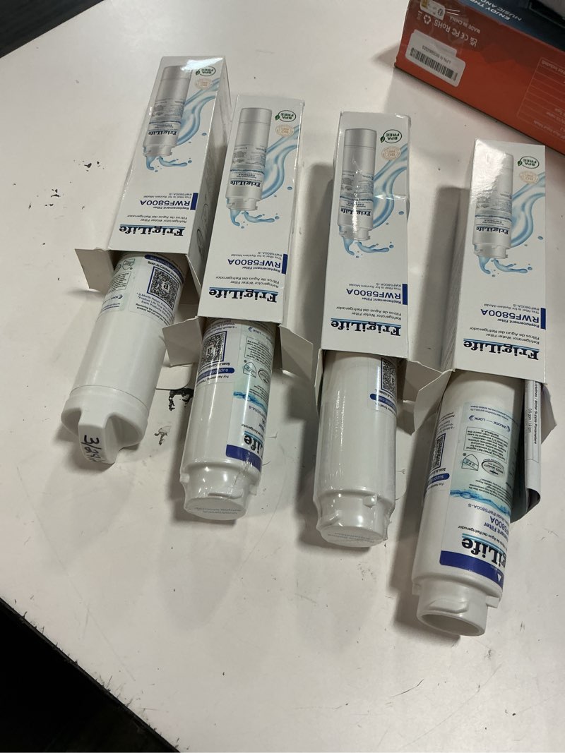 Condition photo showing Good Condition for refrigerator water filter compatible with frigidaire eptwfu01, ewf02, pure source ultra ii, 4pack