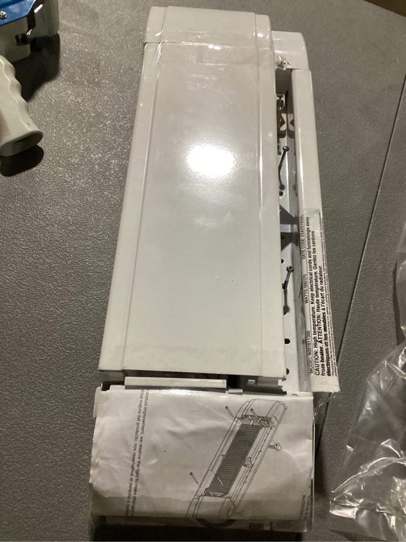 Condition photo showing As Is for cadet 20-in 240-volt 350 -watt standard electric baseboard heater