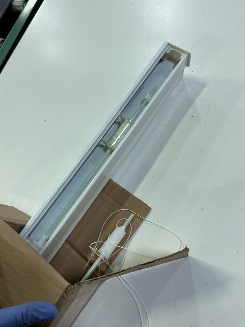 Condition photo showing As Is for persilux light filtering cellular blinds for windows (misty white 30"x 64") pleated cordless shades room darkening uv protection honeycomb roller shades for home, windows and bedroom