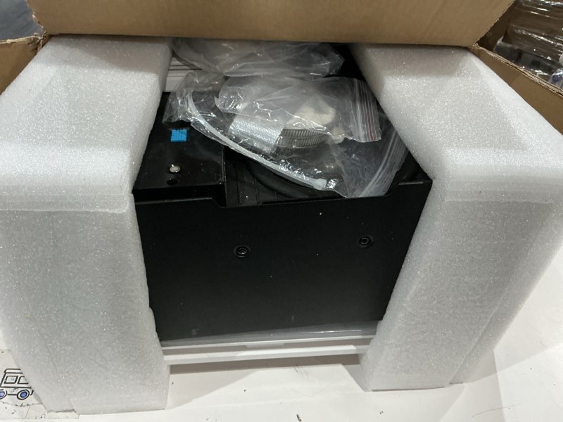 Condition photo showing As Is for bseed wifi smart bathroom exhaust fan with light, bluetooth speaker & humidity sensor, 230 cfm 1.5 sone, 7 rgb modes & 3cct adjustable light & nightlight, music sync, app/remote control, easy install
