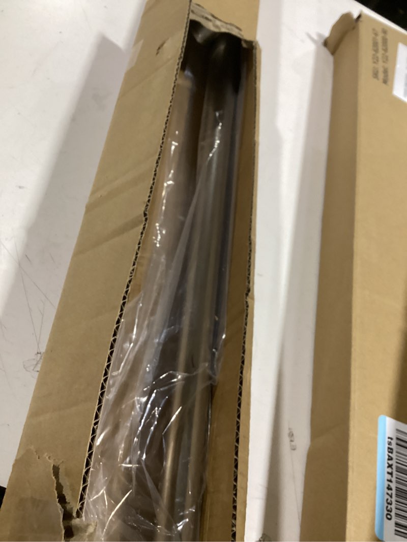 Condition photo showing Good Condition for Similar to BRIOFOX Industrial Shower Curtain Rod - 2-in-1 Design Tension Curtain Rod - Never Rust Non-Slip 43 to 72 Inch 304 Stainless Steel, Brushed Nickel Window Curtain Rod 43-72 Inches Brushed Nickel
