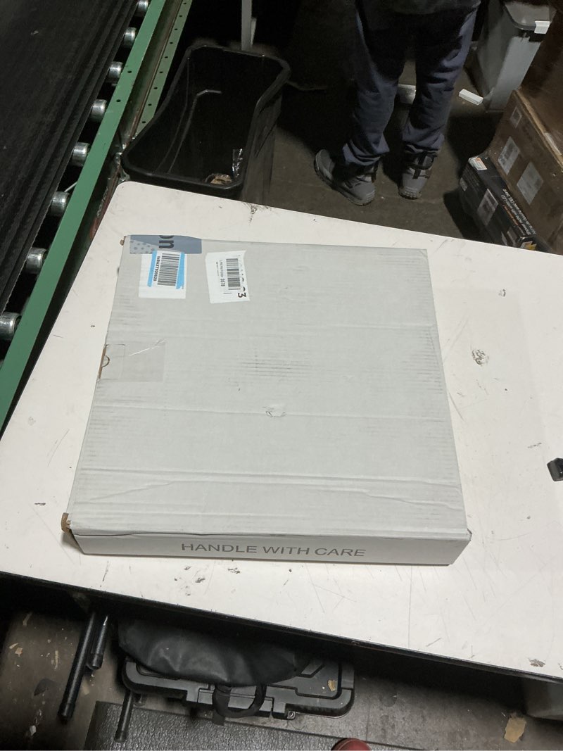 Condition photo showing As Is for Lithonia Lighting DFMR19 M6 Diffuser for 19-Inch Low Profile Round Fluorescent Flush Mount , White 19 inch