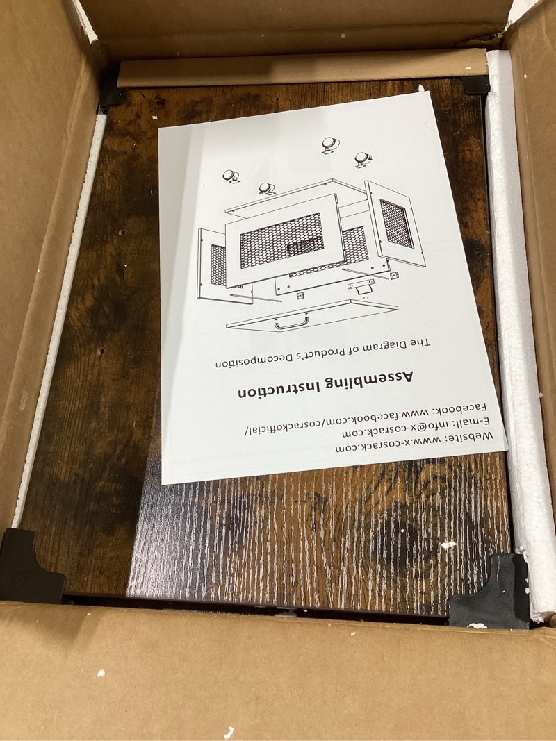 Condition photo showing Good Condition for Small File Cabinet Cart Under Desk, Rolling Filing Cabinet for Home Office, Hanging File Organizer Box on Wheels, Mobile Decorative Document Storage Basket for Letter & Legal Size 01