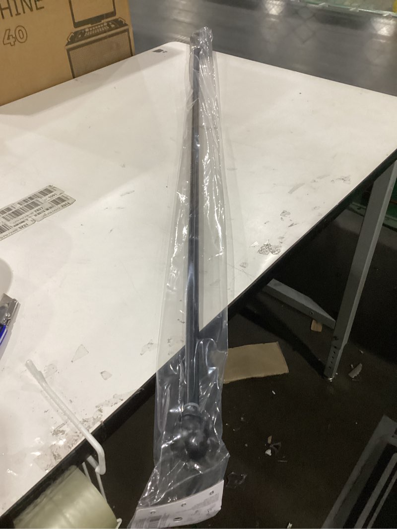 Condition photo showing New/Like New for Kenney Chelsea Ball End Window Curtain Rod - Adjustable for Windows 48 to 86 Inches, Extendable Set, Black 1-Pack 48-86" Black