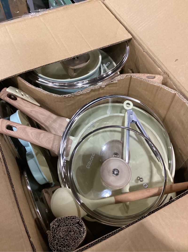CAROTE 21-Piece Ceramic Pots and Pans Cookware Set, Non Stick Induction Cook Ware Kitchen Cooking Se