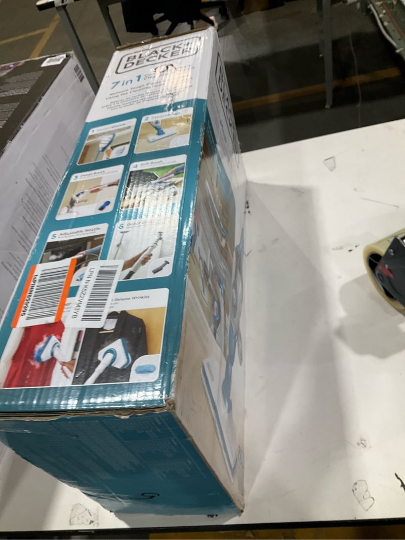 Condition photo showing As Is for BLACK+DECKER 7in1 Steam Mop with SteamGlove Handheld Steamer (HSMC1361SGP) 7-in-1 Steam Mop