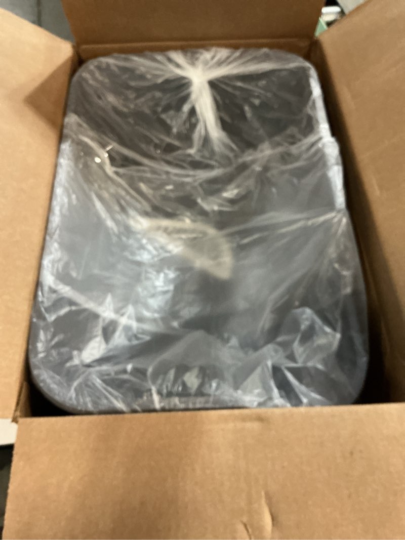 Condition photo showing New/Like New for extra large cat litter box with high sides,cats boxes for indoor cats,cat litter pan for kitty,litter box with low entry,easy to clean,anti-splashing,23.6" x15.7" x5.9" (grey)