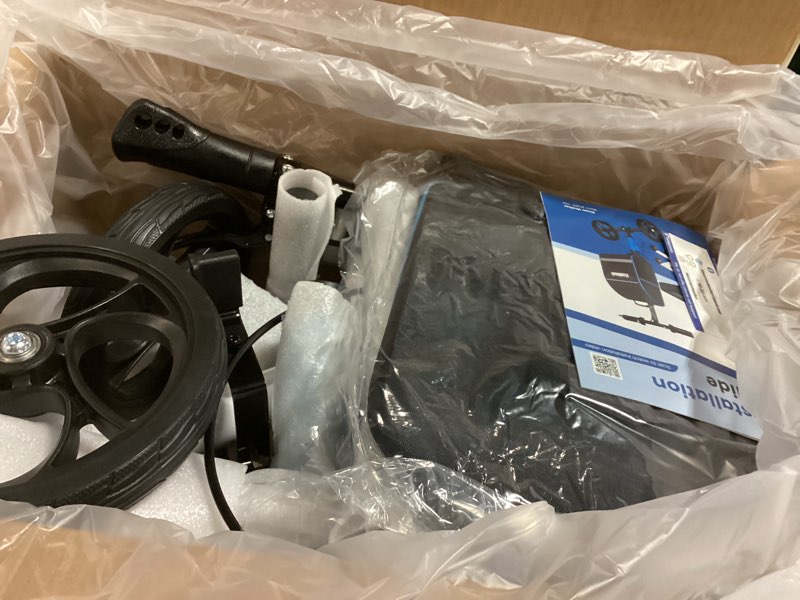 Condition photo showing Good Condition for Knee Scooter?Knee Scooter for Adults for Foot Surgery?Knee Walker for Foot Injuries Compact Crutch Alternative with Dual Braking System (Blue)