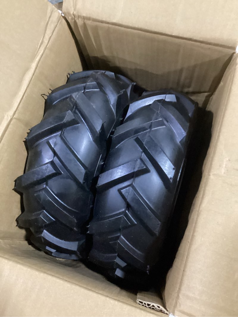 Condition photo showing Good Condition for 11x4.00-4" Tiller Tire and Wheel (3/4" Axle Size), 3-1/8" Centered Hub, Compatible with Craftsman & Troy-Bilt Tiller Garden Trailer, Tractor, Tillers, and Snowblower Tire