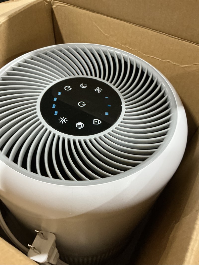 Condition photo showing As Is for LEVOIT Air Purifier for Home Allergies Pet Hair in Bedroom, Covers Up to 1073 ft² by 56W High Torque Motor, AHAM VERIFIDE, 3-in-1 Filter with HEPA Sleep Mode, Remove Dust Smoke Odor, Core300-P, White