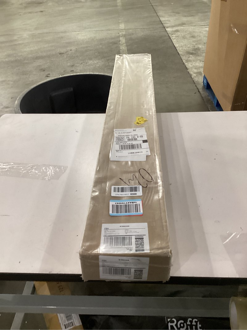 Condition photo showing New/Like New for EaseLife 8FT/96in Bypass Double Sliding Pocket Door Hardware Kit, Aluminum, Black, Modern Style