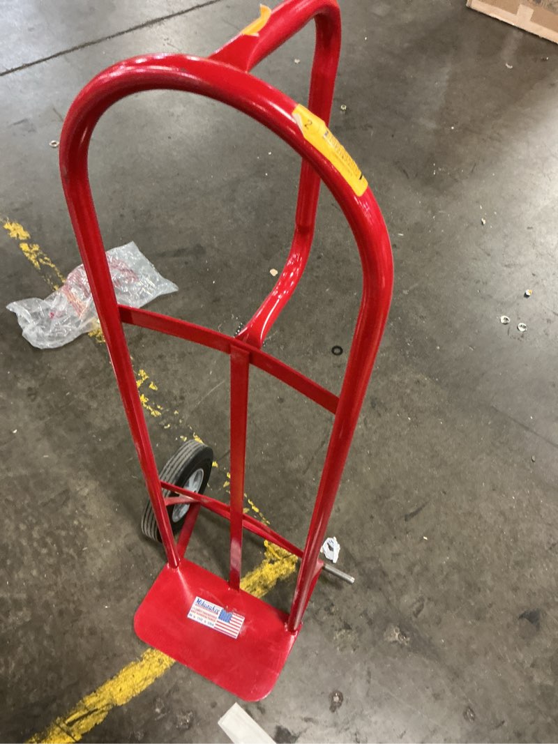 Condition photo showing As Is for milwaukee 600 lb. p-handle hand truck