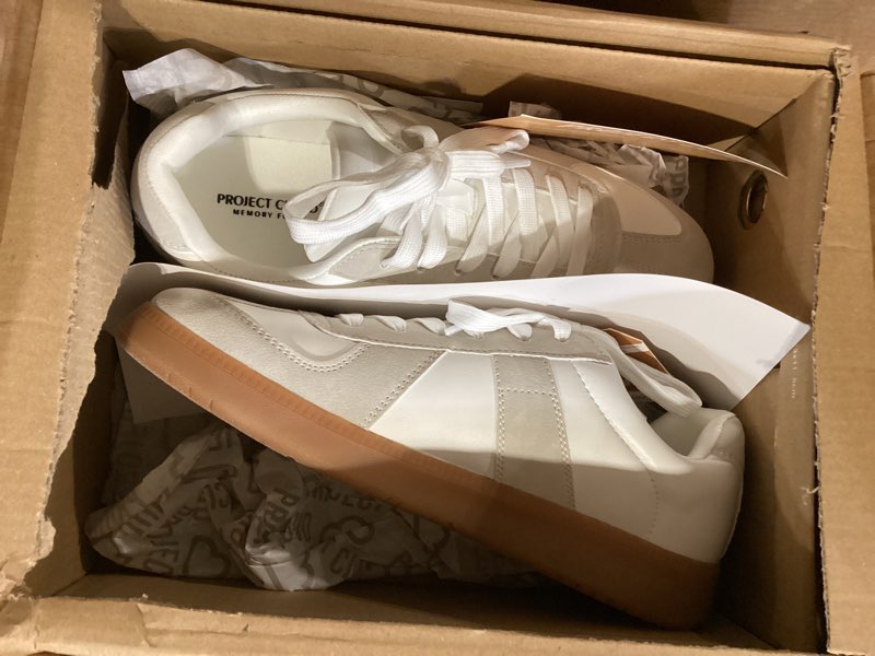 Condition photo showing Good Condition for project cloud mens sneakers - eco-crafted leather memory foam insole dress shoes for men non slip laced-up water-resistant mens casual shoes - dress sneakers 2026 7 brown