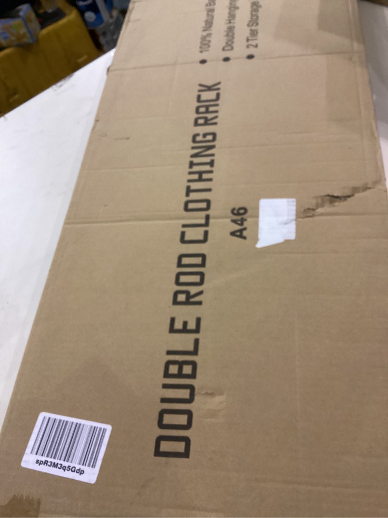 Double rod clothing rack