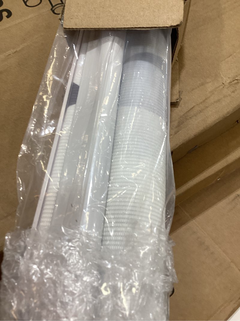 Condition photo showing Good Condition for lazblinds cordless zebra blinds for windows, patterned dual layer free-stop roller shades for ultimate privacy & light control, elegant window blinds & shades, foggy laurel, 30" w x 72" h foggy laurel 30"w x 72"h