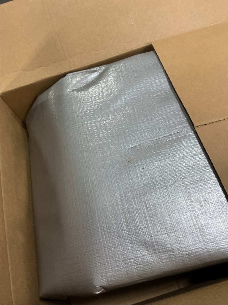 Condition photo showing Good Condition for AROIC 10x20FT Heavy Duty Tarps, Waterproof 16 Mil Thick Camping Tarp with 15x17 Weave, Large Waterproof Tarp Tear Resistant UV Resistant Multipurpose Protective Cover for Tent Car Roof Boat