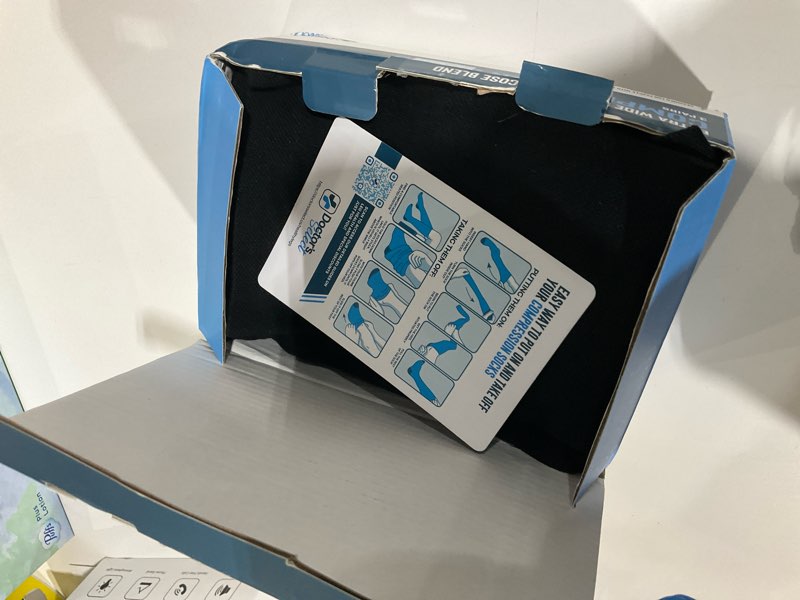 Condition photo showing Good Condition for Doctor's Select 3 Pairs Plus Size Compression Socks Wide Calf | Bamboo Viscose Extra Wide Calf Compression Socks | Black Black - 3 Pairs XX-Large