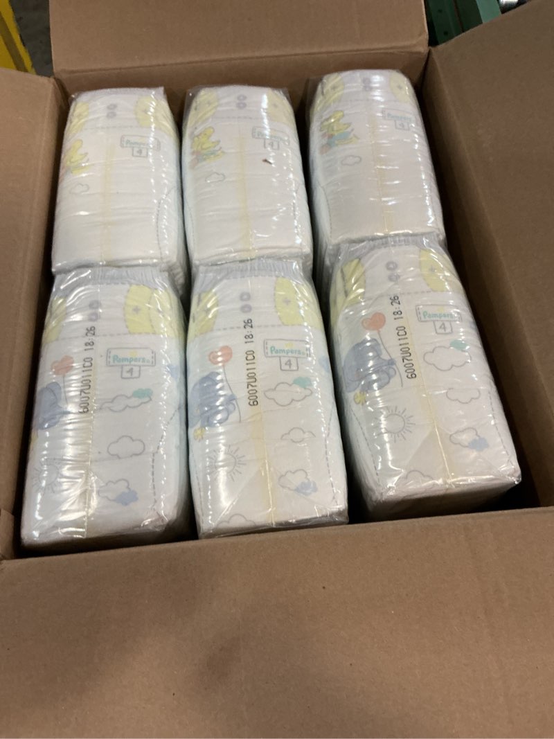 Condition photo showing New/Like New for ((size 4 ))pampers swaddlers diapers  150 count (select for more options)