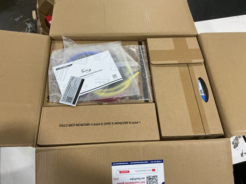 Condition photo showing New/Like New for ispring rcc7ak-bn nsf certified, 75 gpd, alkaline 6-stage reverse osmosis system, ph+ remineralization ro water filter system under sink patented top-mounted faucet design for easy installation brushed nickel faucet 6-stage, alkaline
