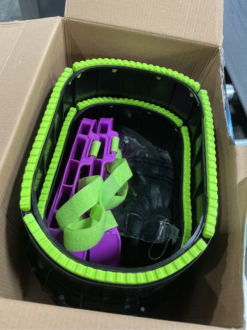 Condition photo showing As Is for Moon Shoes Bouncy Shoes, Mini Trampolines for Your Feet, One Size, New and Improved, Bounce Your Way to Fun, Very Durable, No Tool Assembly, Athletic Development, max Weight 130 lbs.