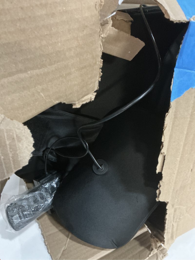 Condition photo showing As Is for Shiatsu Neck and Back Massager with Heat, 4D Kneading Back Massager for Pain Relief Deep Tissue, Comfortable Back Massage for Chair, Massage Mat for Home Office, Gifts for Christmas Women Men Parents Black