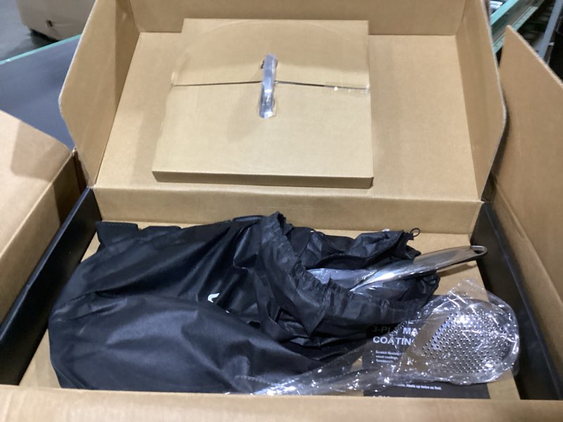 Condition photo showing Good Condition for USELUCK-Non-electric deep fryers Hybrid Nonstick 5.5-Quart Deep Sauté Pan with Tempered Glass Lid, S