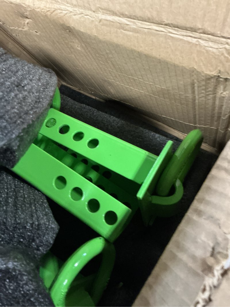 Condition photo showing Good Condition for stake pocket d ring for trailer heavy duty, d-ring stake pocket tie downs galvanized green with anti-loss cord and gloves breaking load 16,200lbs (12 set)