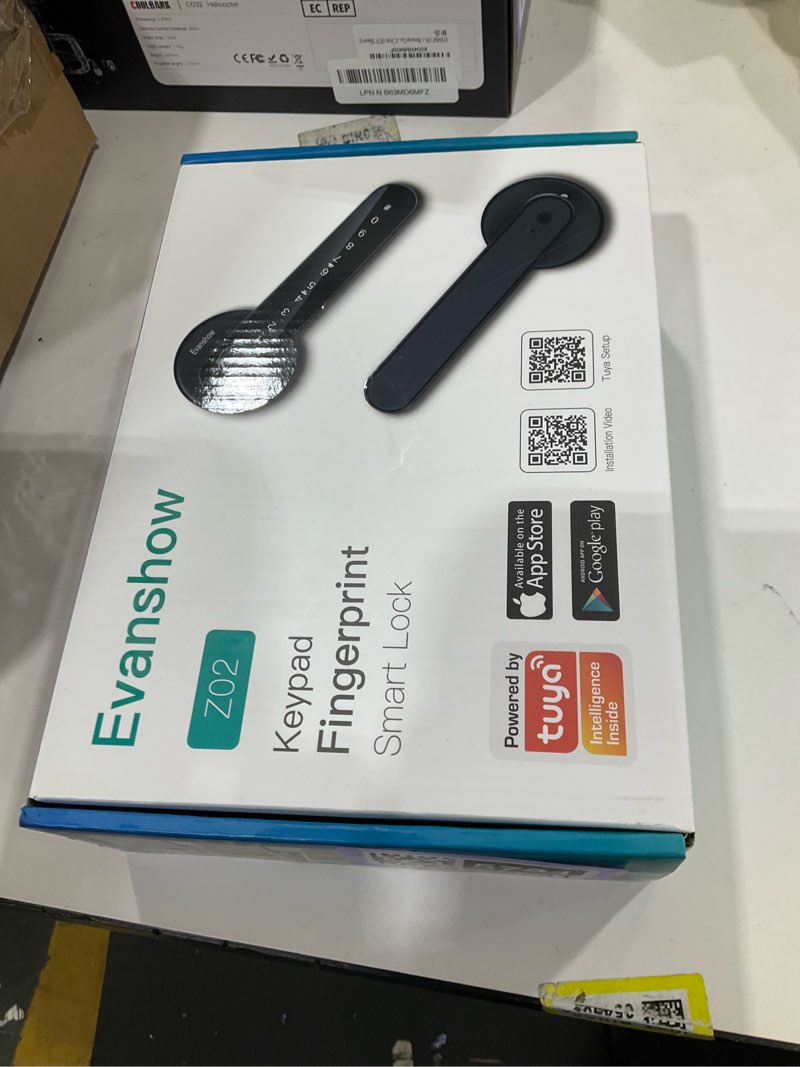 Condition photo showing New/Like New for Smart Door Lock with Knob, Keyless Entry Door Locks with Handle, Fingerprint Door Knob for Bedroom/Front Door/Apartment,Generate Passcode Remotely With APP
