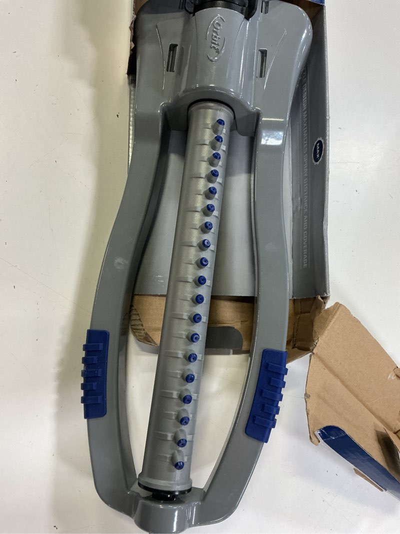 Condition photo showing Good Condition for orbit orbit max 4000-sq ft oscillating sled lawn sprinkler