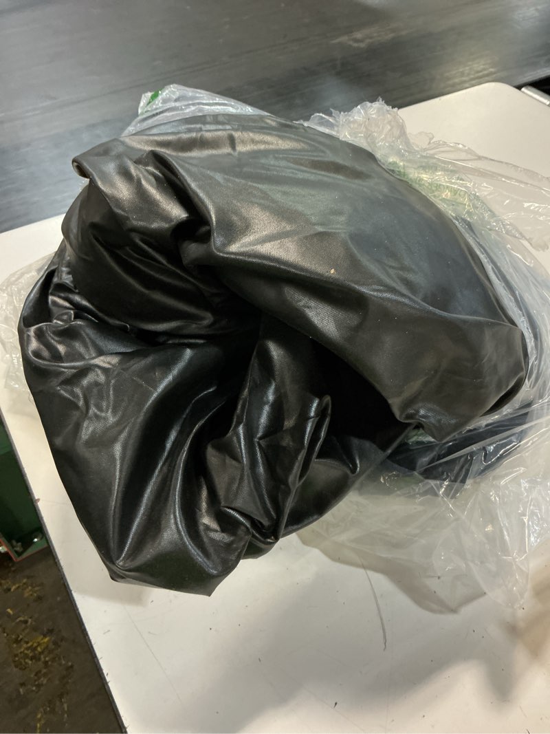Condition photo showing As Is for baleine patio furniture covers, outdoor furniture covers waterproof, heavy duty oxford patio table cover for outdoor table, chair, sofa, desk (black, 128"l x 83"w x 30"h) black 128"l×83"w×30"h
