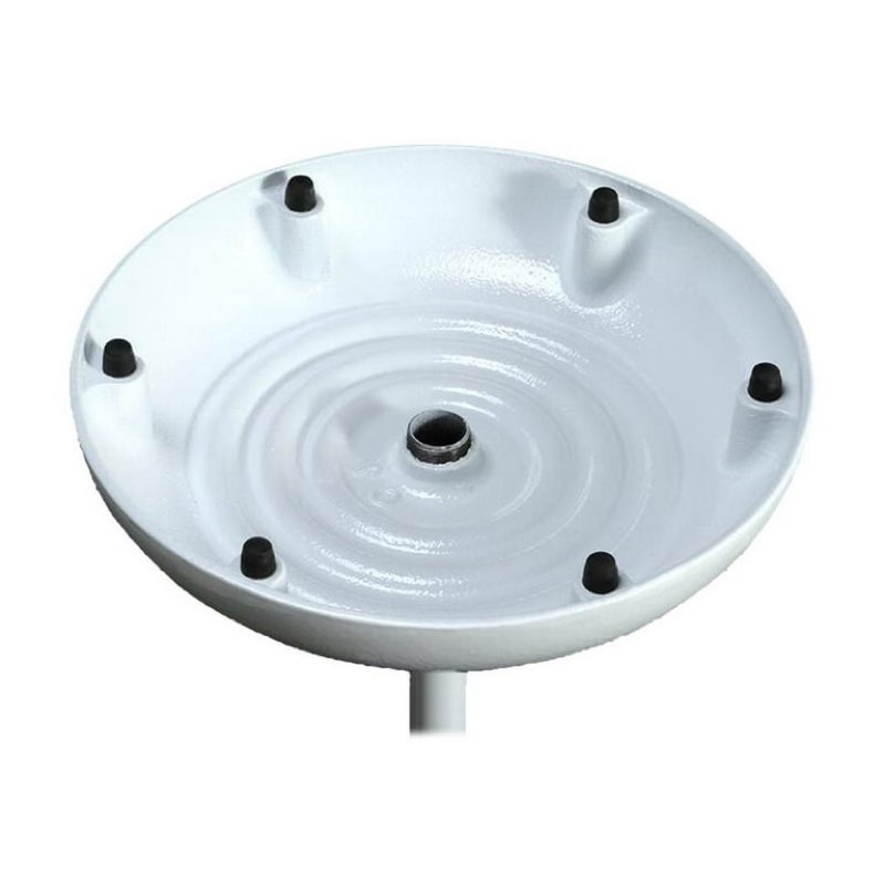 on-stage ms7201w round base mic stand, white 