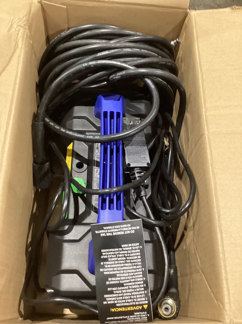 Condition photo showing Good Condition for westinghouse epx3100v electric pressure washer, 2100 max psi 1.76 max gpm, built-in carry handle, detachable foam cannon, pro-style steel wand, 3-nozzle set, for cars/fences/driveways/home/patios 2100 max psi - handheld