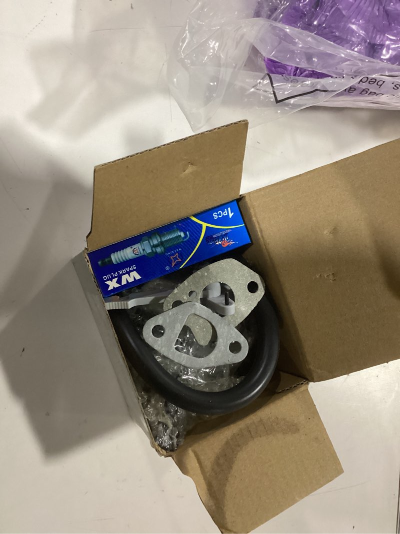 Condition photo showing As Is for cr950 carburetor for briggs and stratton cr950 cr750 208cc 6.5hp engine replace 596079 596080 592864 84004577 595783 595651 595780 13r232 130g32 and more 208cc engine carb kit with spark plug gasket