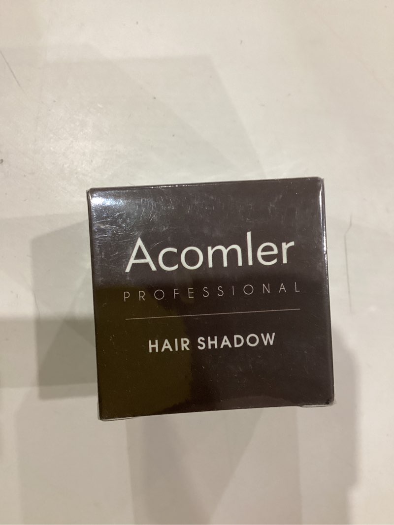 Condition photo showing New/Like New for Acomler Instantly Root Cover Up Powder for Thinning, Grey Hair - Hairline Shadow, Touch Up for Women/Men with Eyebrows, Beard, Bald Spots (Black) 0.14 Ounce (Pack of 1) Black