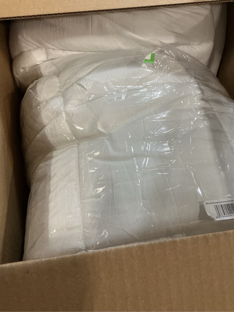 Condition photo showing Good Condition for hyprest extra thick mattress topper queen, pillow top mattress topper overfilled 1300 gsm down alternative for back pain, cotton super soft quilted cooling mattress pad 8-24" deep pocket white queen