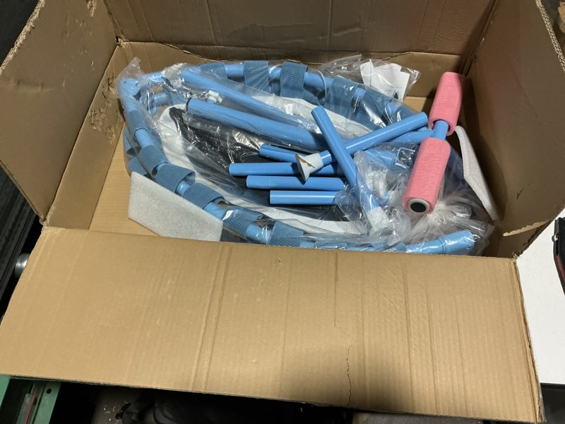 Condition photo showing Good Condition for 40" Fitness Mini Trampoline with Adjustable Handle Bar, 330lbs Foldable Bungee Rebounder for Adults and Kids, Stable & Quiet Exercise Rebounder Indoor Workout 40in with handle