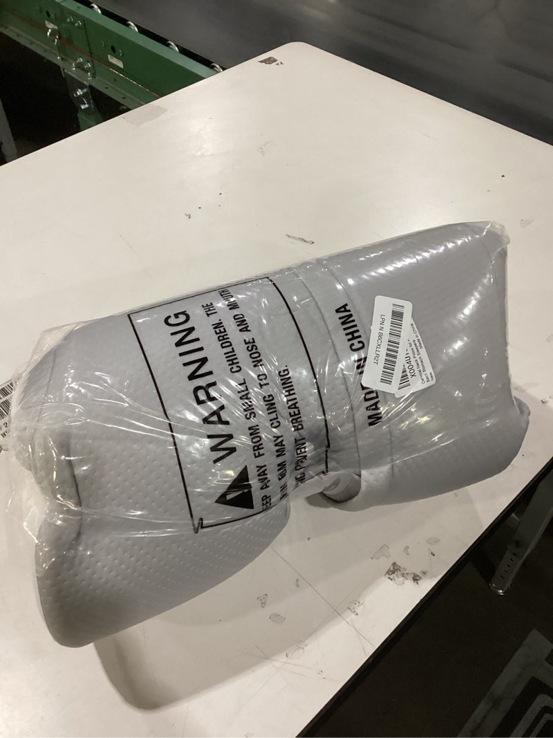 Condition photo showing New/Like New for Cervical Neck Pillow for Pain Relief - Ergonomic Side Sleeper Pillow for Neck Support, Contour Pillow for Bed Sleeping, Cooling Memory Foam Pillows Orthopedic Pillow for Back Stomach Sleepers White