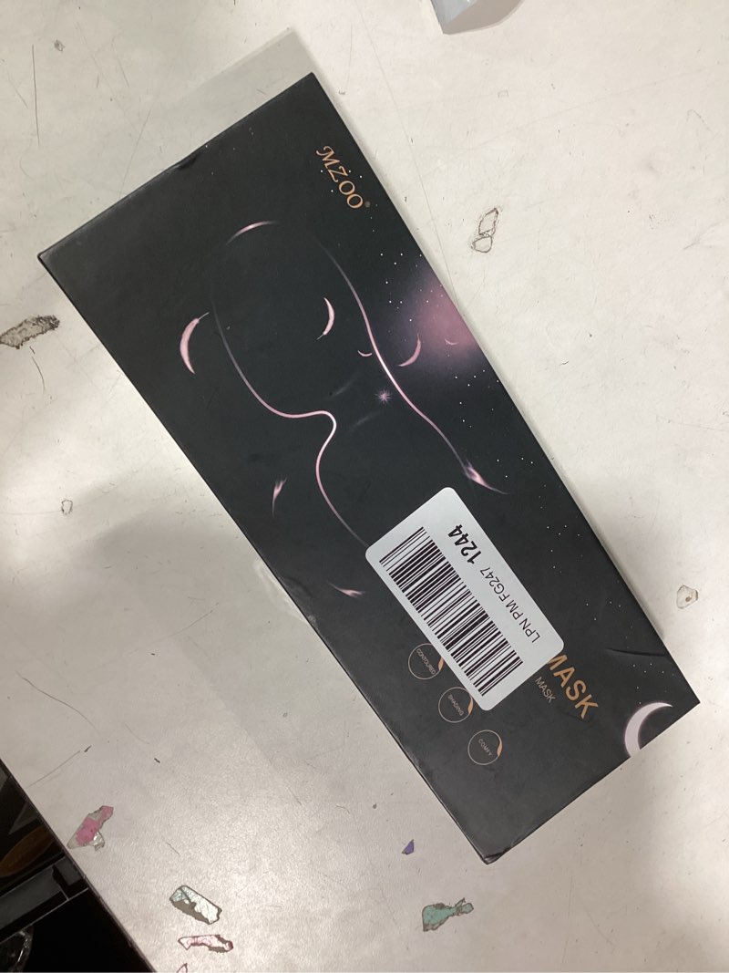 Condition photo showing New/Like New for MZOO Luxury Sleep Eye Mask for Side Sleeper Men Women, Zero Eye Pressure 3D Sleeping Mask, Light Blocking Patented Design Night Blindfold, Soft Eye Shade Cover for Travel, Black A-black