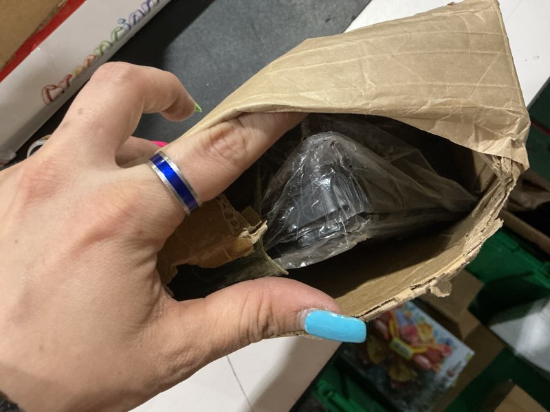 Condition photo showing Good Condition for 6 pack - l 8" x h 6" x w1.5, 5mm thick black l shelf bracket, iron shelf brackets, metal shelf brackets, floating shelf, shelf supports with screws black 6 pack 8''x6''