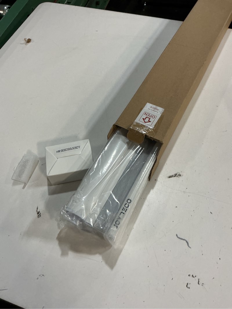 Condition photo showing Good Condition for Joydeco No Tools No Drill Blinds for Indoor Windows, Cordless Window Blinds Cellular Shades Top Down Bottom Up Blackout Honeycomb Blinds Thermal Insulated Noise Reduction (White, 29" W x 64" H) White 29"W x 64"H