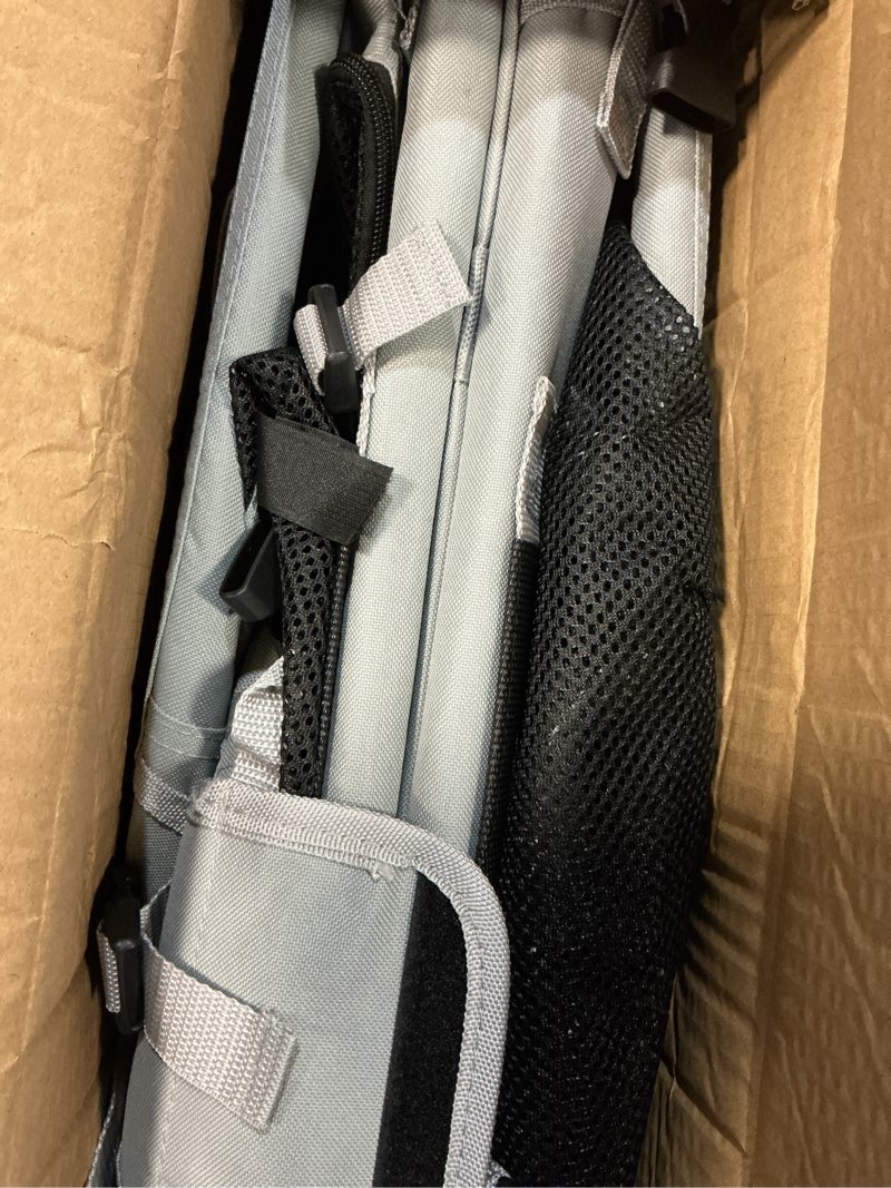 Condition photo showing Good Condition for extra large cat carrier soft sided, portable small dog carrier for 2 cats, 24"x16.5"x16" car travel folding comfortable design with litter box and bowls, grey-2+ litter box+ bowl*2 grey-2 without curtain